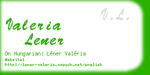 valeria lener business card