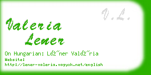 valeria lener business card